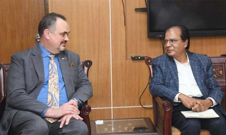 দুর্যোগ ব্যবস্থাপনা ও ত্রাণমন্ত্রীর সাথে মার্কিন রাষ্ট্রদূতের সাক্ষাৎ