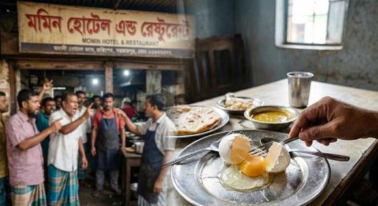 সদরপুরে মমিন হোটেলে নকল ডিম বিক্রির অভিযোগ: ঝুঁকিতে জনস্বাস্থ্য, কঠোর শাস্তির দাবি