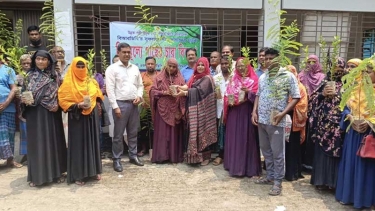 মধুখালীতে বিআরডিবির উদ্যোগে ৫ শতাধিক সদস্যের মাঝে বিনামূল্যে গাছের চারা বিতরণ