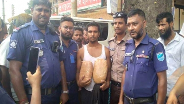মধুখালীতে দুই কেজি গাঁজা সহ মাদক ব্যবসায়ী আটক