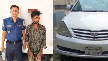 মধুখালীতে গভীর রাতে সন্দেহজনক প্রাইভেটকার আটক, যুবক গ্রেপ্তার