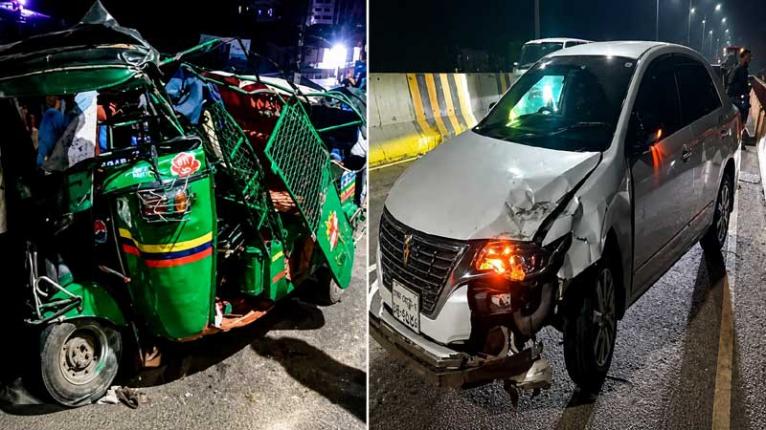 নারায়ণগঞ্জের সিদ্ধিরগঞ্জ ফ্লাইওভারে দুর্ঘটনায় এক শিশু নিহত, আহত ৪