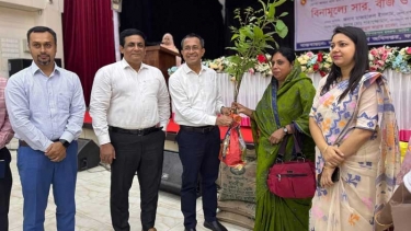 ফরিদপুরে কৃষি সম্প্রসারণ অধিদপ্তর ও বিআরডিবির উদ্যোগে বিনামূল্যে সার, বীজ ও গাছের চারা বিতরণ