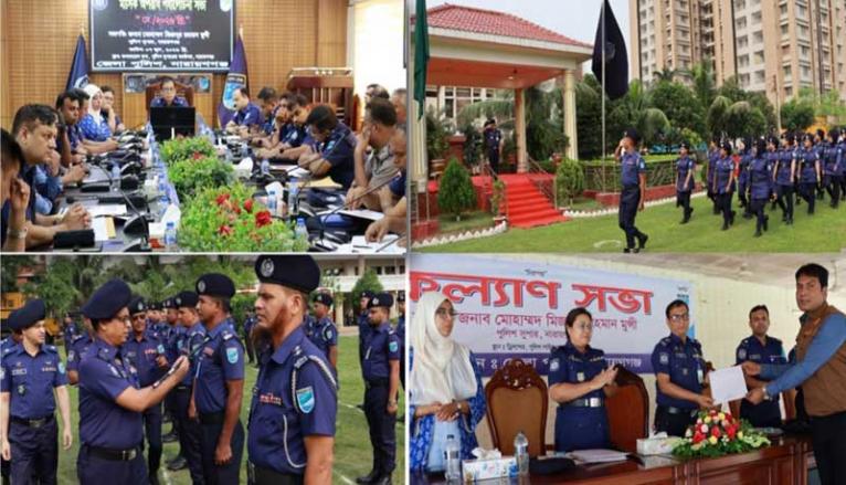 নারায়ণগঞ্জ জেলা পুলিশের মাস্টার প্যারেড, মাসিক কল্যাণ ও অপরাধ পর্যালোচনা সভা অনুষ্ঠিত