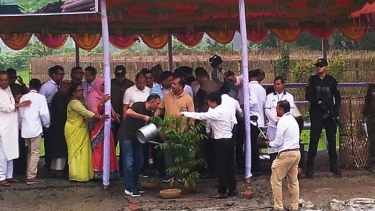 গৌরনদীতে বৃক্ষরোপণ করলেন প্রধানমন্ত্রী