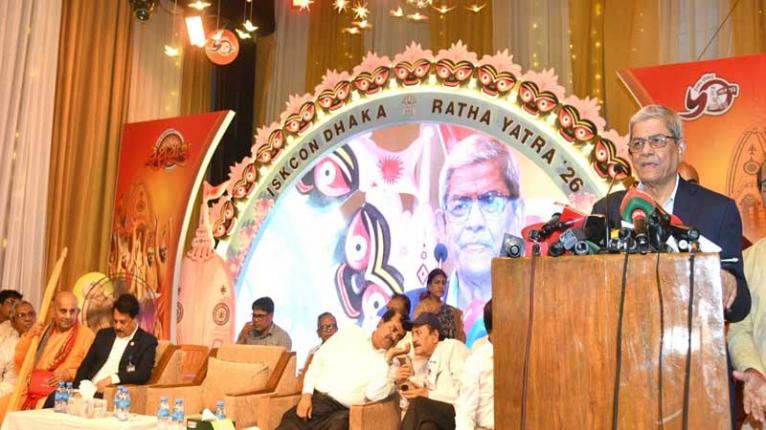 রথযাত্রা মহোৎসবের উদ্বোধন; সম্প্রীতি ও ঐক্যের আহ্বান স্থানীয় সরকার মন্ত্রীর