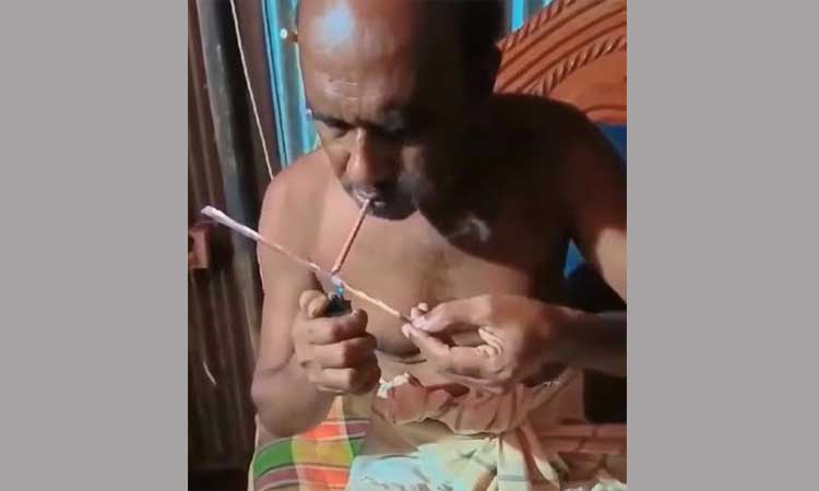 ইয়াবা সেবনের ভিডিও ভাইরাল: সালথায় ইউপি সদস্যকে শোকজ