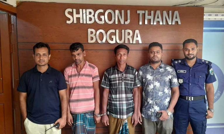 শিবগঞ্জে রাইস মিলের পাহারাদারকে হত্যা মামলায় গ্রেপ্তার ২