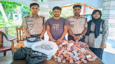 দিনাজপুরে বিপুল পরিমাণ ভারতীয় মাদকদ্রব্যসহ একজন গ্রেফতার