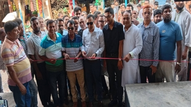 মধুখালীতে মরিচ বাজারের সেড ঘরে মাংস বাজারের উদ্বোধন