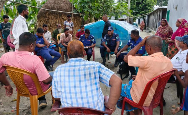 মনসুর নগরে ক্রয়কৃত জমি দখলে বাধা ও হত্যার হুমকি, থানায় অভিযোগ।