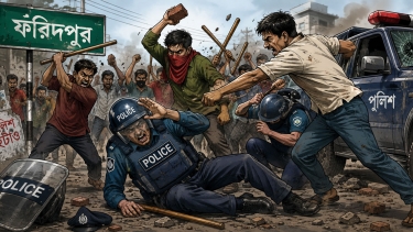 পুলিশের ওপর হামলা ও সরকারি গাড়ি ভাঙচুরের ঘটনায় মামলা
