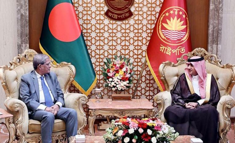 রাষ্ট্রপতির সঙ্গে সৌদি রাষ্ট্রদূতের সৌজন্য সাক্ষাৎ