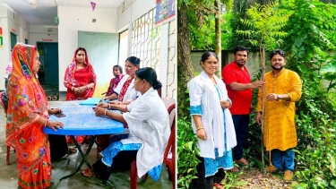 কালকিনিতে প্রান্তিক জনগোষ্ঠীর দ্বারে পরিবার পরিকল্পনা সেবা,রোপণ করা হলো নিমগাছ