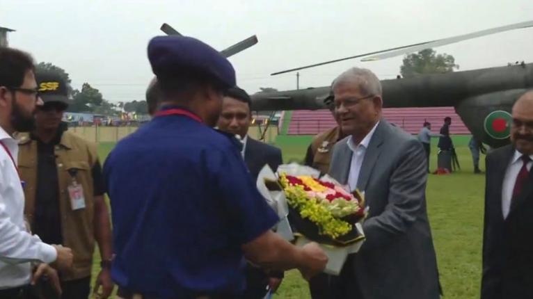 নিজ জেলা ঠাকুরগাঁওয়ে রাষ্ট্রপতি মির্জা ফখরুল