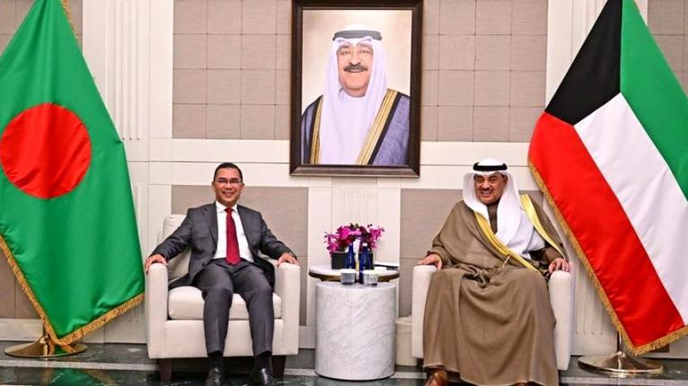 কুয়েতের ক্রাউন প্রিন্সের সঙ্গে প্রধানমন্ত্রীর বৈঠক