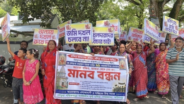 ফরিদপুরে মন্দিরের সেবায়েতের পরিবারের বিরুদ্ধেই, মন্দিরের জমি দখলের অভিযোগ
