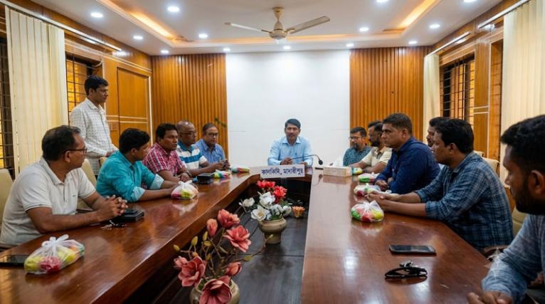 কালকিনিতে নতুন ইউএনওর সাথে ৬টি সাংবাদিক সংগঠনের মতবিনিময়