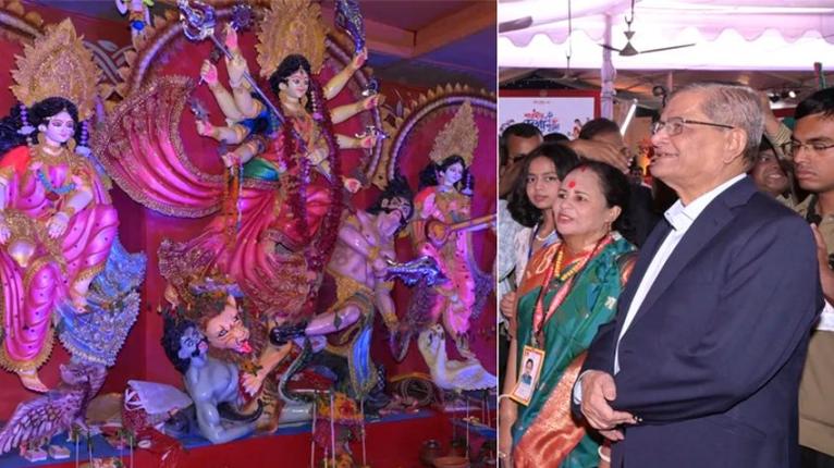 অন্যায়-অত্যাচারের বিরুদ্ধে রুখে দাঁড়ানোই দুর্গাপূজার মূল দর্শন : রাষ্ট্রপতি