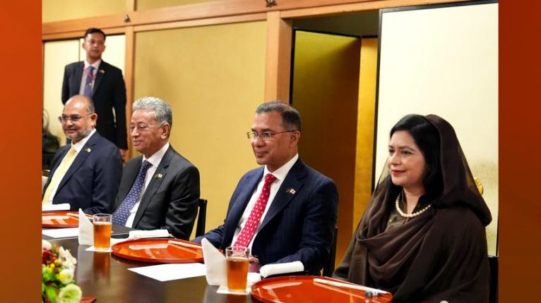 সাসাকাওয়ার আমন্ত্রণে নৈশভোজে অংশগ্রহণ করলেন প্রধানমন্ত্রী