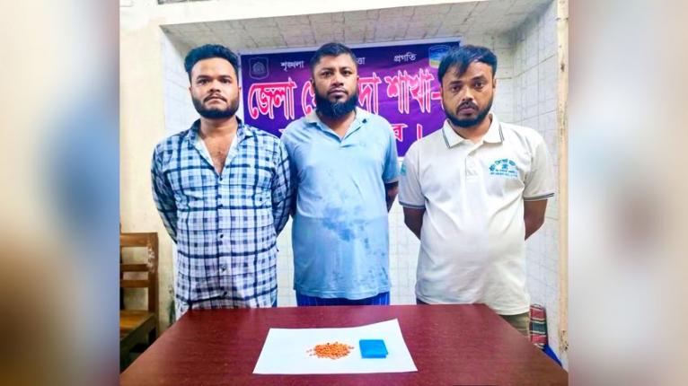 জামালপুর আদালত চত্বর থেকে ১৫০ পিস ইয়াবাসহ গ্রেপ্তার ৩