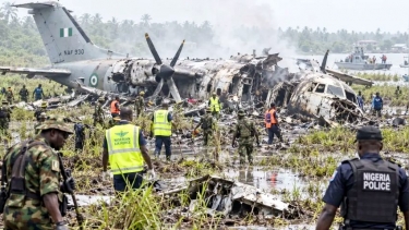 নাইজেরিয়ায় সামরিক বিমান বিধ্বস্ত, ৩২ জন যাত্রী-ক্রু’র সবাই নিহত